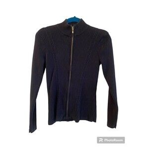 EP PRO Black Zippor Knit Golf Jacket Sz. S